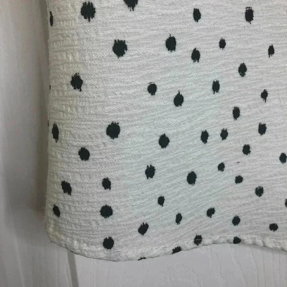 Renee C. Tank  Top Polka Dots White & Black Size Small - Picture 15 of 16